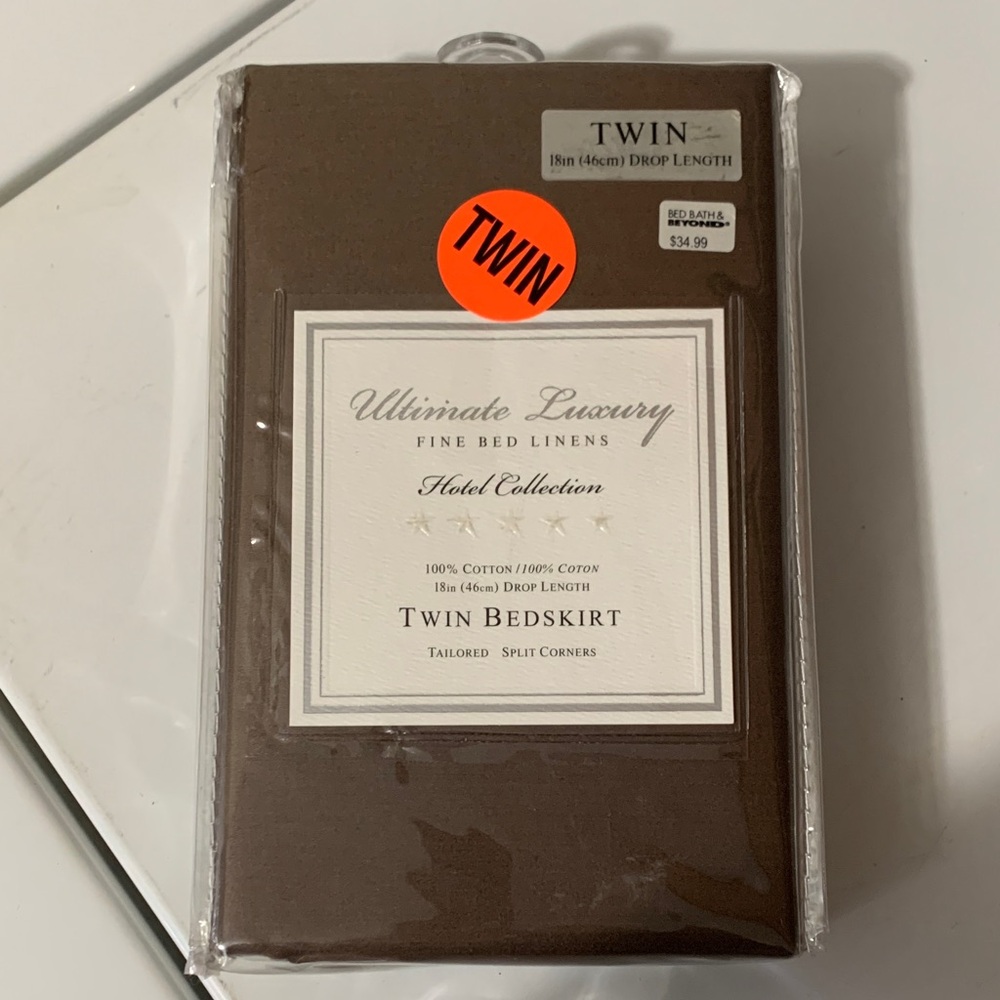 Bed Bath & Beyond Brown Twin Bed Skirt